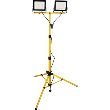 LED reflektor so stojanom 2xLED/50W/230V 6500K IP65 žltý