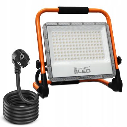 LED reflektor so stojanom LED/100W/230V 4500K IP65 oranžový