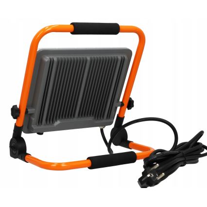 LED reflektor so stojanom LED/100W/230V 4500K IP65 oranžový