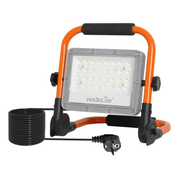 LED reflektor so stojanom LED/50W/230V 5000K IP65 oranžový