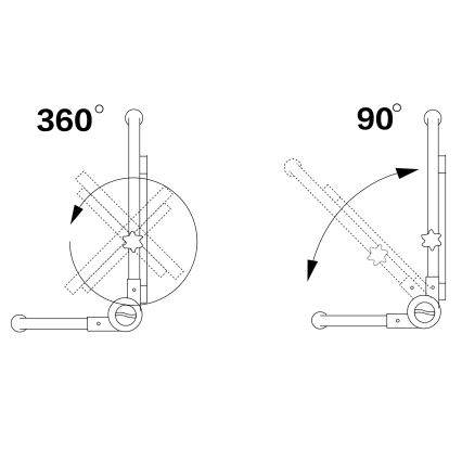 LED reflektor so stojanom LED/50W/230V 5000K IP65 oranžový