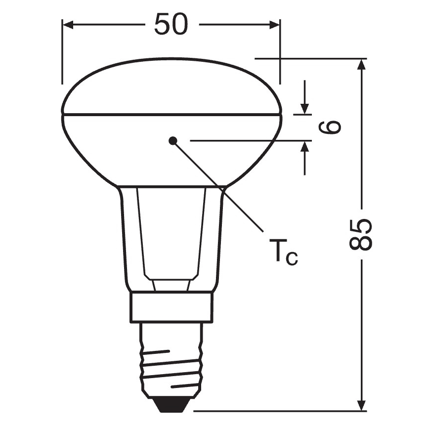 LED reflektorová žiarovka E14/4,3W/230V 2700K