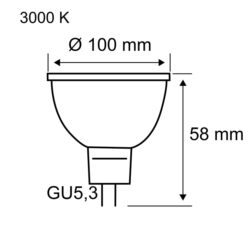 LED reflektorová žiarovka GU5,3/4,9W/12V 3000K - Paulmann 28802