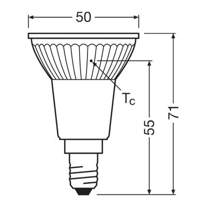 LED reflektorová žiarovka PAR16 E14/4,5W/230V 2700K 36° - Ledvance