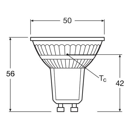 LED Reflektorová žiarovka PAR16 GU10/4,3W/230V 4000K 120° - Ledvance