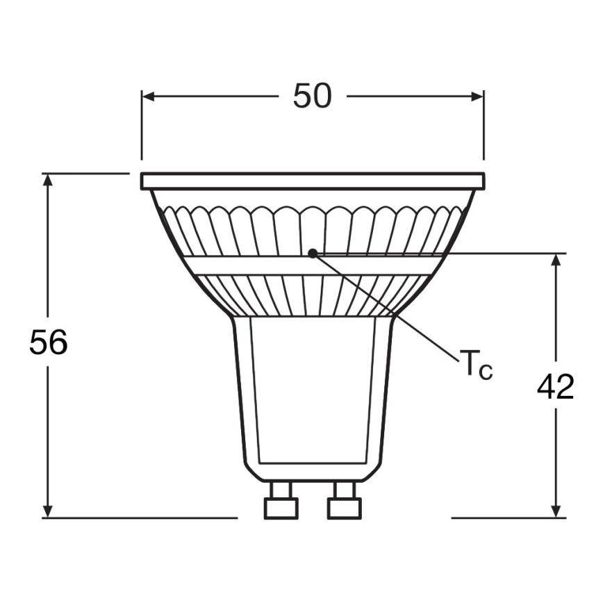LED Reflektorová žiarovka PAR16 GU10/4,3W/230V 4000K 120° - Ledvance