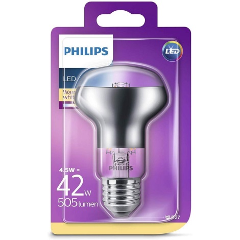 LED Reflektorová žiarovka Philips E27/4,5W/230V 2700K