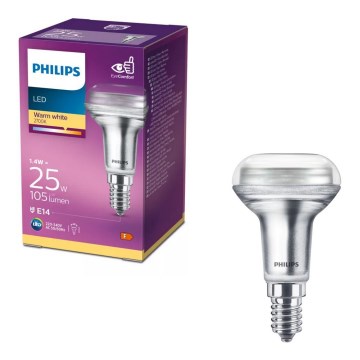 LED reflektorová žiarovka Philips R50 E14/1,4W/230V 2700K