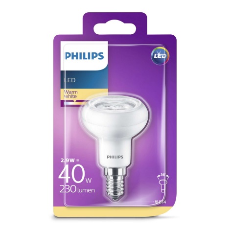 LED Reflektorová žiarovka Philips R50 E14/2,9W/230V 2700K