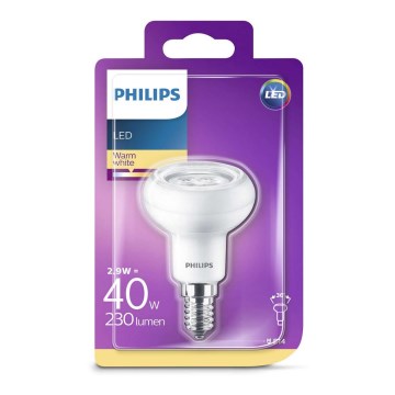 LED Reflektorová žiarovka Philips R50 E14/2,9W/230V LED Reflektorová žiarovka Philips R50 E14/2,9W/230V