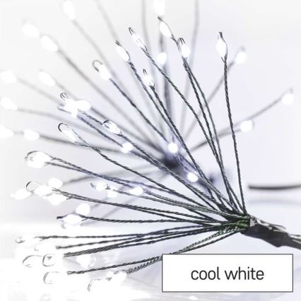 LED  reťaz 150xLED/5,35m studená biela