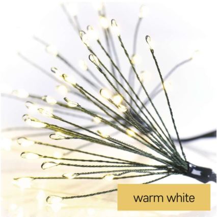 LED  reťaz 150xLED/5,35m teplá biela
