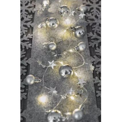 LED reťaz 20xLED/2xAA 2,2 m teplá biela
