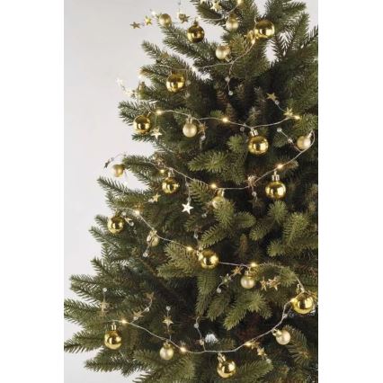 LED  reťaz 20xLED/2xAA 2,2 m teplá biela