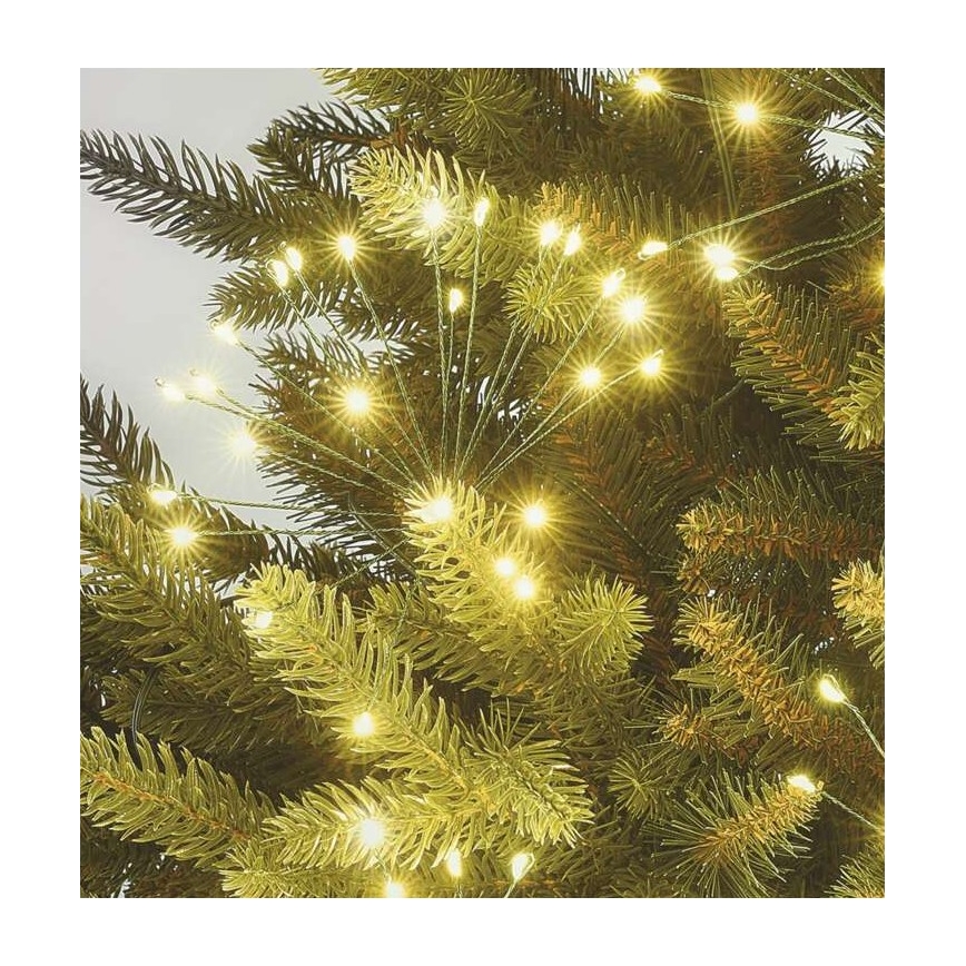 LED reťaz 300 × LED, 5,2+3 m, teplá biela