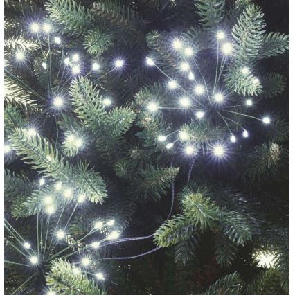 LED  reťaz 300xLED/8,2m studená biela