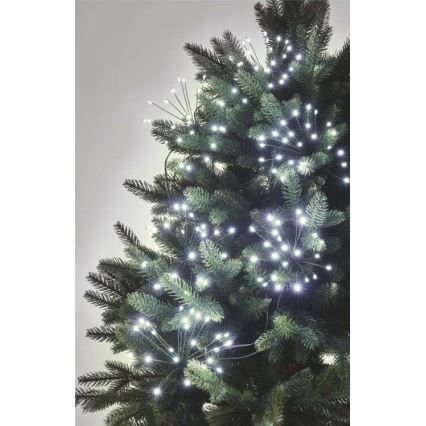 LED  reťaz 300xLED/8,2m studená biela