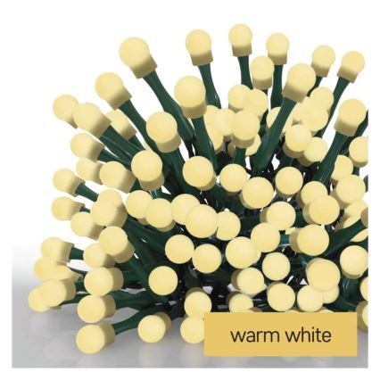 LED reťaz 480xLED/8 funkcií 53m IP44 teplá biela