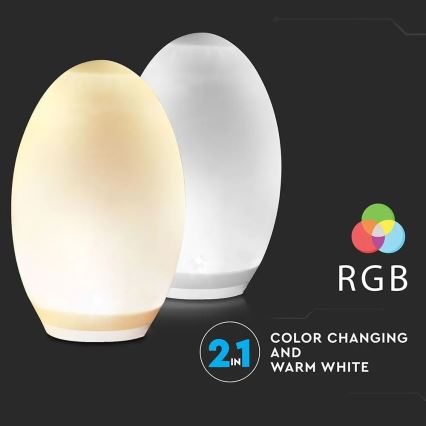 LED RGB Dekoračná solárna lampa 0,2W/1xAA IP44