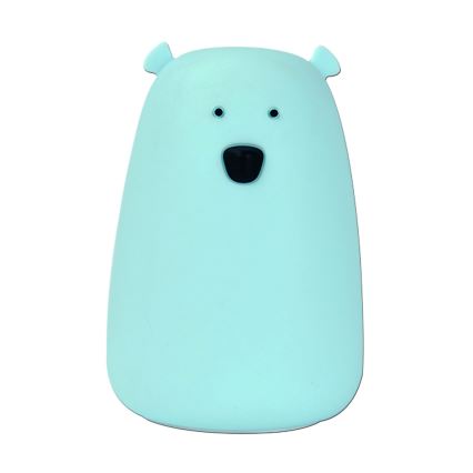 LED RGB Detská dotyková lampička BEAR LED/0,8W/5V modrá
