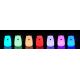 LED RGB Detská dotyková lampička BEAR LED/0,8W/5V ružová + USB