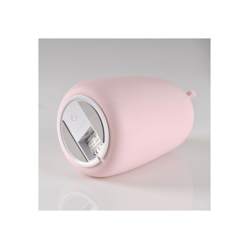 LED RGB Detská dotyková lampička BEAR LED/0,8W/5V ružová + USB