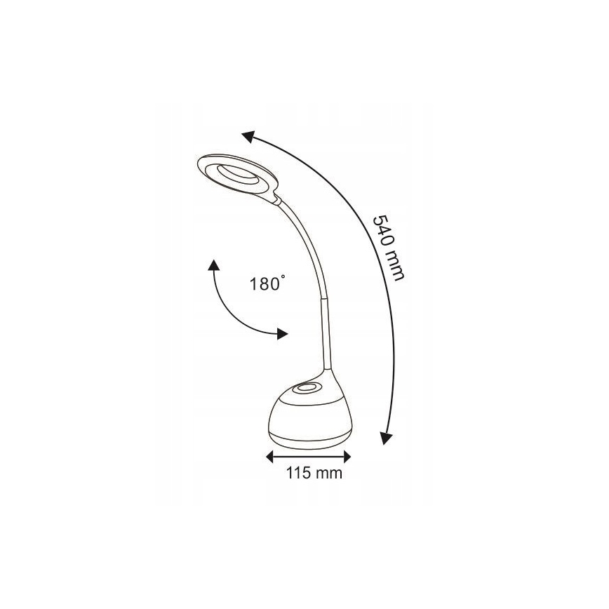 LED RGB Dotyková stmievateľná stolná lampa GALACTIC LED/5W/230V 1800 mAh
