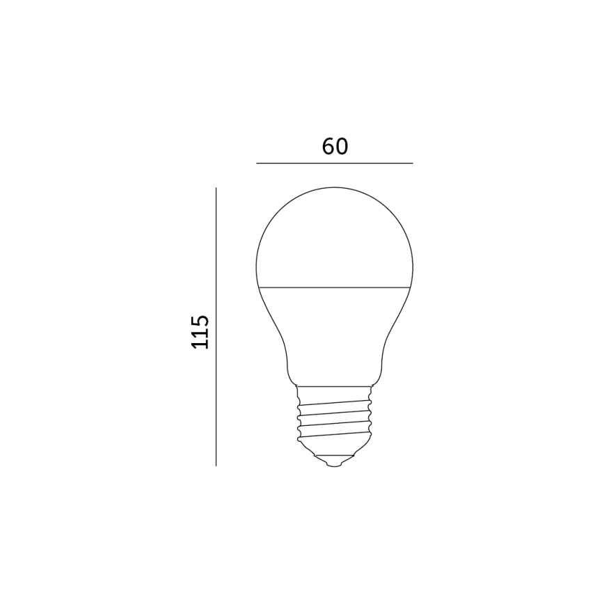 LED RGB Inteligentná stmievateľná žiarovka E27/9,5W/230V 2700-6500K Wi-Fi Tuya