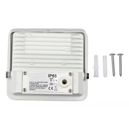 LED Inteligentný stmievateľný RGB reflektor LED/20W/230V IP65 biela