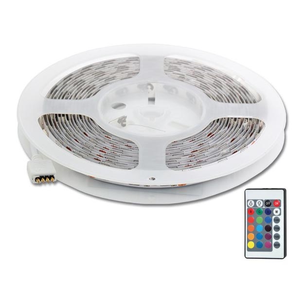 LED RGB pásik 5 m LED/72W/230V + diaľkové ovládanie