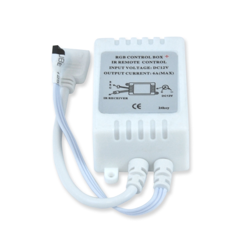 LED RGB Pásik 5m + diaľkové ovládanie + napájací adaptér 24W/12V