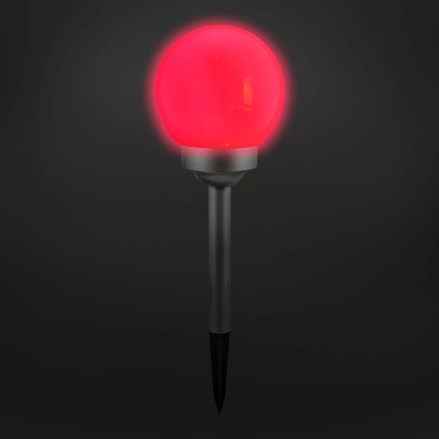 LED RGB Solárna lampa BALL LED/0,2W/AA 1,2V/600mAh IP44