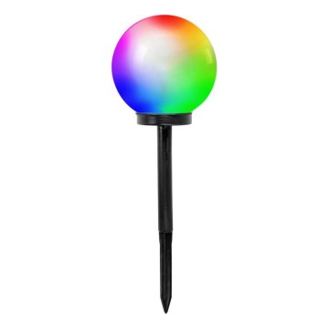 LED RGB solárna lampa SPHERE, LED 1,2 V, IP44, 200 mAh, priemer 20 cm