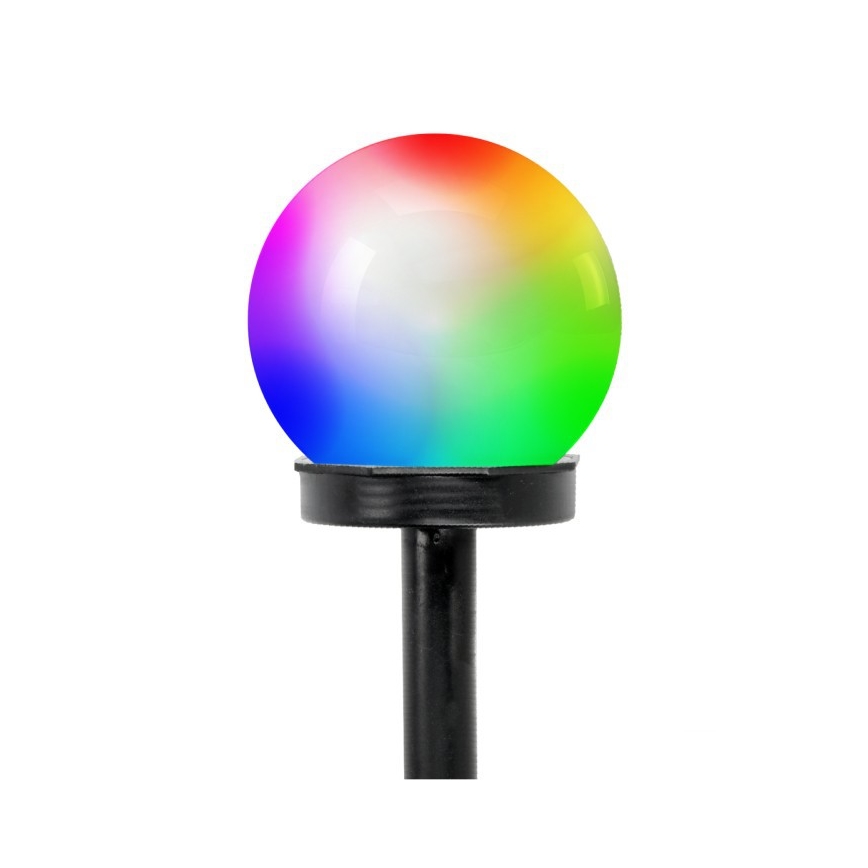 LED RGB solárna lampa SPHERE LED/1,2V IP44 40 mAh priemer 10 cm