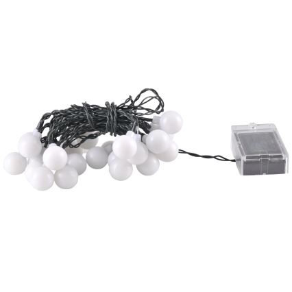 LED RGB Solárna reťaz PARTY 30xLED/1,2V 400 mAh 3,9 m IP44