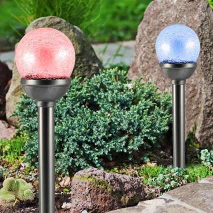 LED RGB Solárne svietidlo LED/0,04W/1,2V 600 mAh IP44