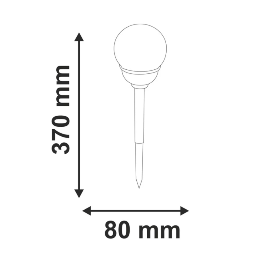 LED RGB Solárne svietidlo LED/0,04W/1,2V 600 mAh IP44