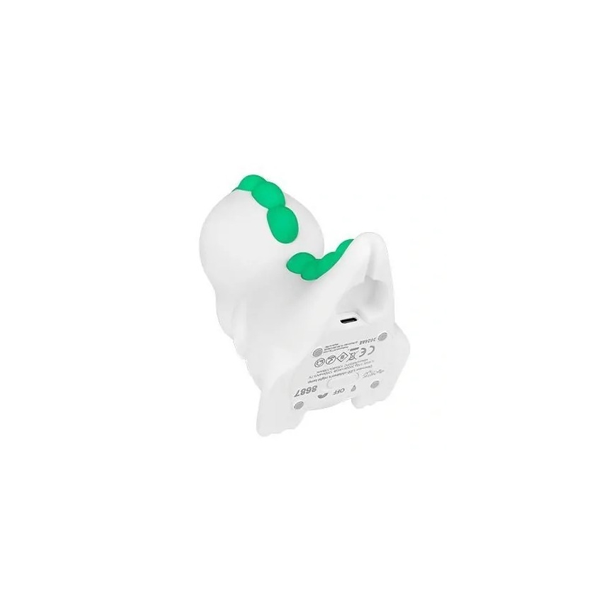 LED RGBW Stmievateľné nabíjacie detské nočné svetlo LED/2,5W/5V 3000K 1200 mAh dinosaurus
