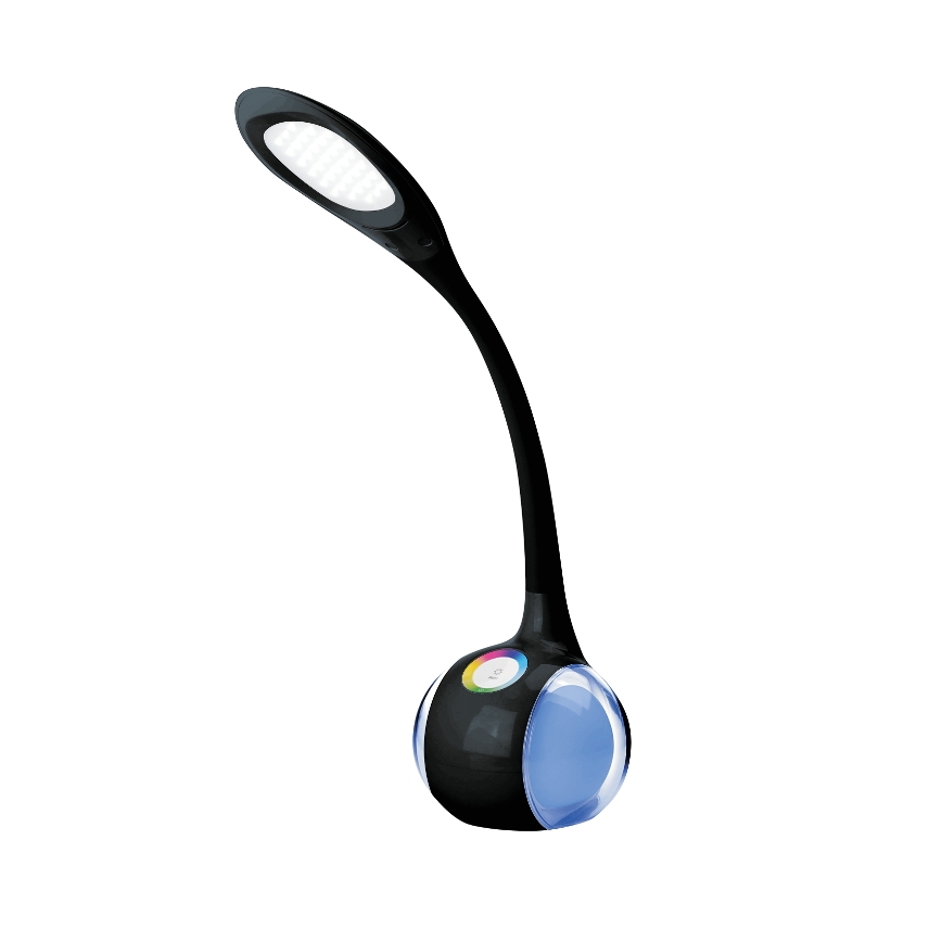LED RGB Stmievateľná stolná lampa LED/7W/230V čierna