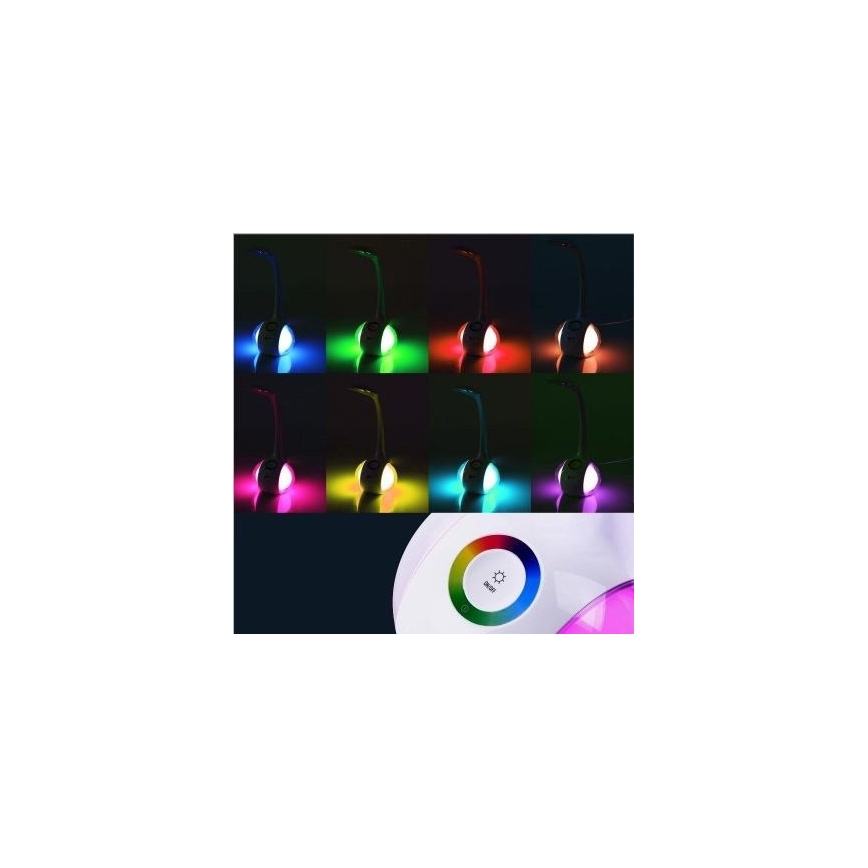 LED RGB Stmievateľná stolná lampa LED/7W/230V ružová