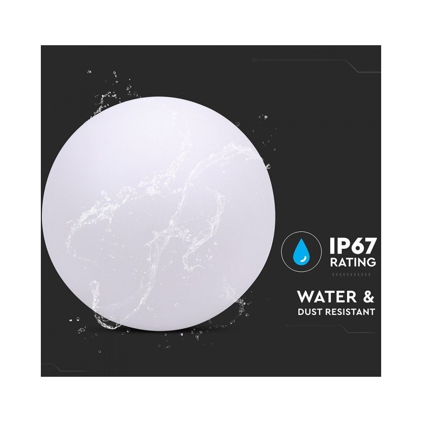 LED RGB Stmievateľná vonkajšia lampa LED/1W/230V 30cm IP67 + DO