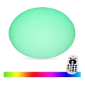 LED RGB stmievateľná vonkajšia lampa LED/1W/5V 1000 mAh 20 cm IP67 + diaľkové ovládanie