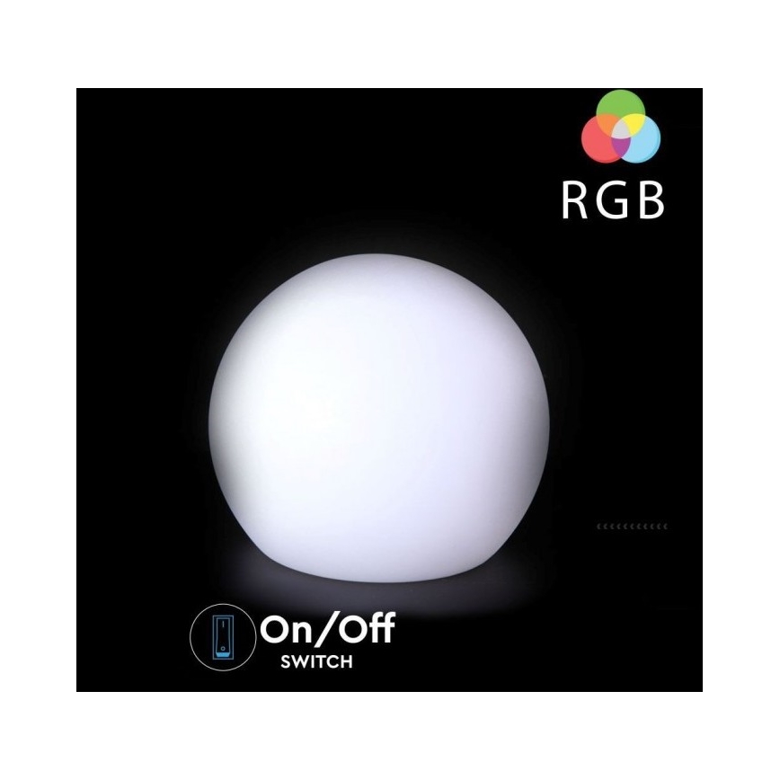 LED RGB Stmievateľná vonkajšia lampa LED/1W/5V 1000 mAh 30 cm IP67 + diaľkové ovládanie