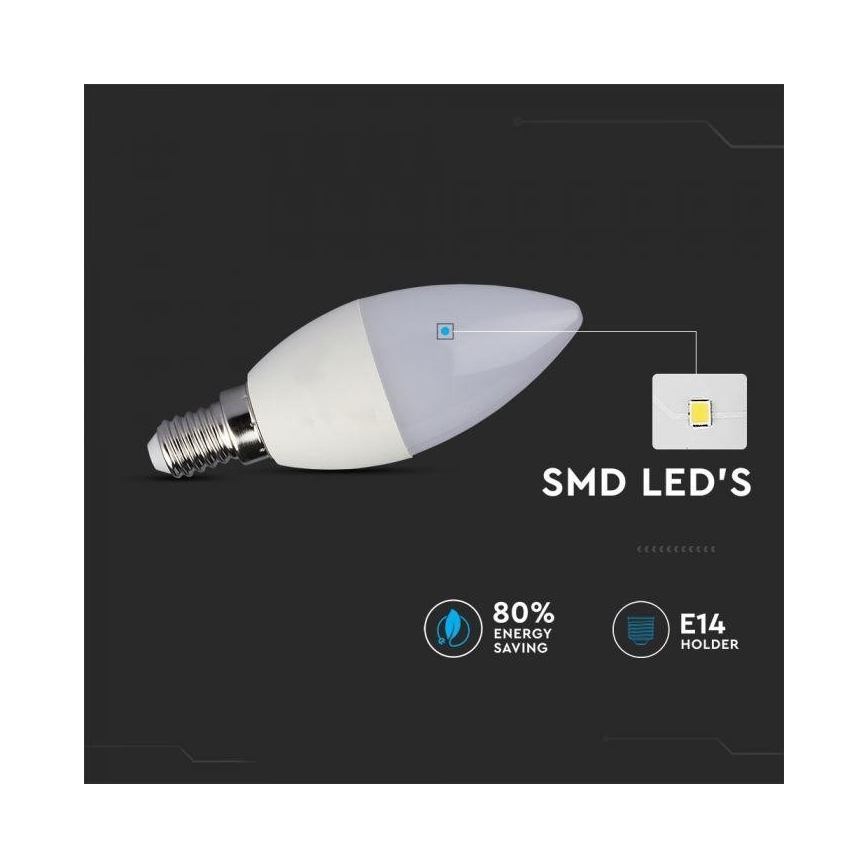 LED RGB stmievateľná žiarovka E14/3,5W/230V 6400K + diaľkové ovládanie