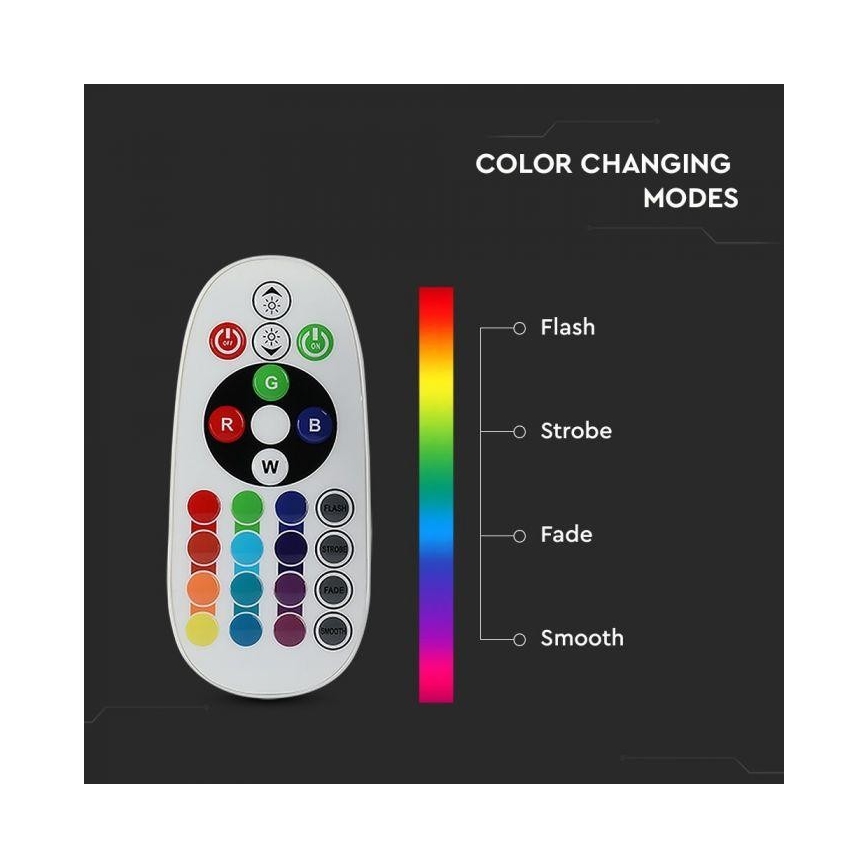 LED RGB stmievateľná žiarovka E14/3,5W/230V 6400K + diaľkové ovládanie