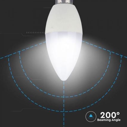 LED RGB stmievateľná žiarovka E14/3,5W/230V 6400K + diaľkové ovládanie