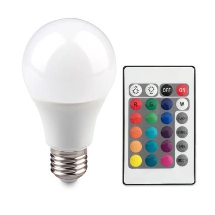 LED RGB Stmievateľná žiarovka E27/8,5W/230V 2700K