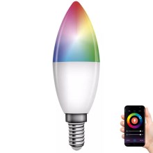 LED RGB Stmievateľná žiarovka GoSmart E14/4,8W/230V 2700-6500K Wi-Fi Tuya