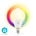LED RGB Stmievateľná žiarovka Smartlife E14/4,5W/230V Wi-Fi 2700K