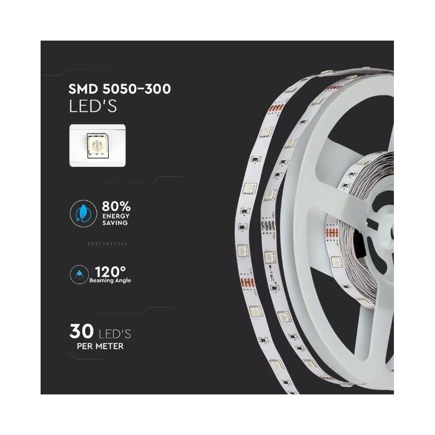 LED RGB Stmievateľný pásik 2x5m LED/4,8W/230V + DO